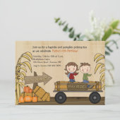 秋の収穫祭り ハイドアウェイ・パーティーのご案内 招待状 (スタンド正面)