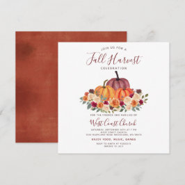 秋の収穫祭り、秋祭り、秋のコミュニティ 招待状