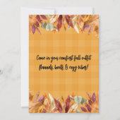 秋の収穫祭 かぼちゃのスパイス パーティーへのご招待 招待状 (裏面)