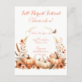 秋の収穫祭 インビテーションポストカード