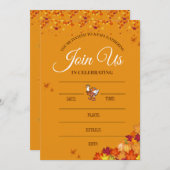 秋の収穫祭 招待状カード 招待状 (正面/裏面)