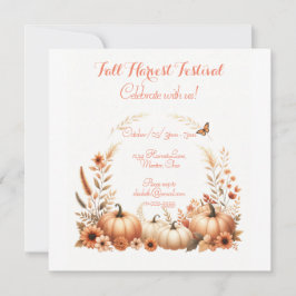 秋の収穫祭 招待状