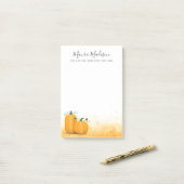 秋の収穫秋カボチャ感謝祭 ポストイット (デスク上)