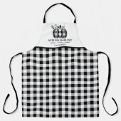 秋の収穫秋パンプキンバッファロープレイド エプロン (正面)