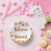 秋の収穫紙プレート感謝祭秋 ペーパーボウル (パーティー)