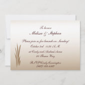 秋の収穫結婚のブランチ 招待状 (正面)