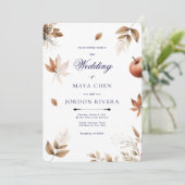 秋の収穫結婚期 招待状 (スタンド正面)