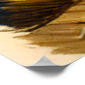 秋の収穫草原金ゴールドポスター ポスター (角)