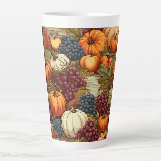 秋の収穫 カフェラテマグ (正面)