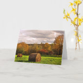 秋の収穫 カード (黄色い花)