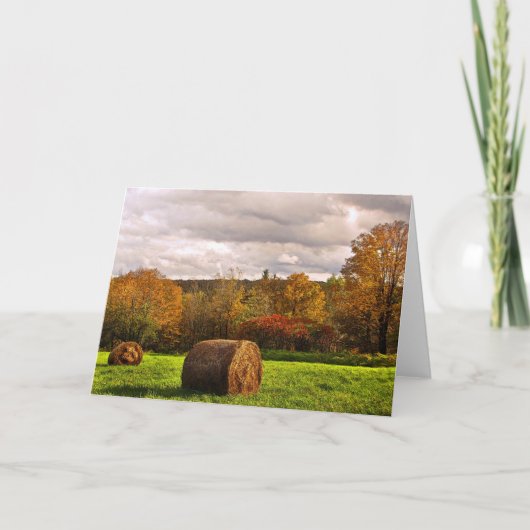 秋の収穫 カード (正面)