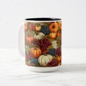 秋の収穫 ツートーンマグカップ (正面左)