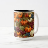 秋の収穫 ツートーンマグカップ (正面右)