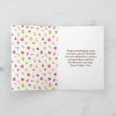 秋の収穫 ハッピー マザーズ デー カード (内部)