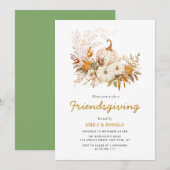 秋の収穫 フレンズギビング 招待状 (正面/裏面)