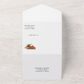 秋の収穫 レシピカード オールインワン招待状 (外側)