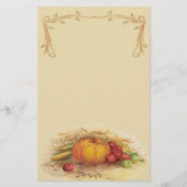 秋の収穫 便箋 (正面)