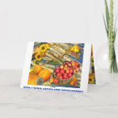 秋の収穫~感謝祭カード シーズンカード (裏面)