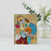 秋の収穫 – 抽象芸術 ポストカード (スタンド正面)