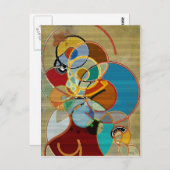 秋の収穫 – 抽象芸術 ポストカード (正面/裏面)