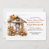 秋の収穫 招待状 (正面)