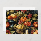 秋の収穫、秋色 ポストカード (正面/裏面)