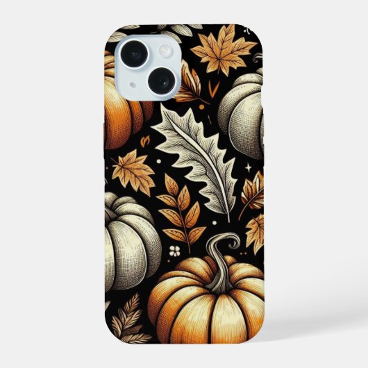 秋の収穫 iPhone 15ケース (裏面)