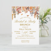 秋の合同ベビーシャワーとブライズシャワー 招待状 (スタンド正面)