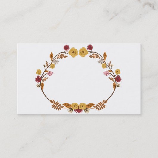 秋の名刺 名刺 (正面)