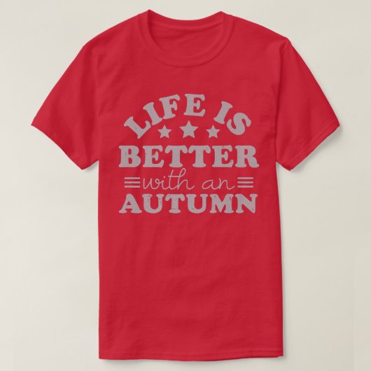 秋の名字で人生は良いことわざペルソナ Tシャツ (デザイン正面)