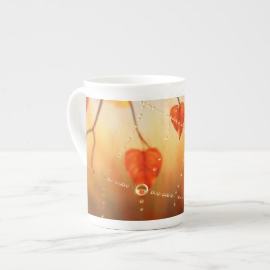 秋の名物マグカップの宝石 ボーンチャイナマグカップ (正面左)