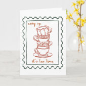 秋の名言 カード (黄色い花)