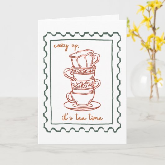 秋の名言 カード (黄色い花)