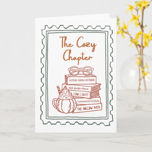 秋の名言 カード (黄色い花)