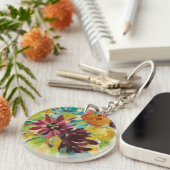 秋の喜びの花 キーホルダー (正面右)