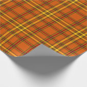 秋の喜びプレイド ラッピングペーパー (角)