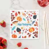 秋の喜び 感謝祭おめでとう スタンダードランチョンナプキン (インサイチュ)
