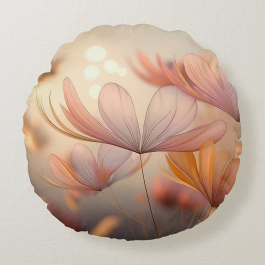 『秋の囁き花びらの大交響曲』 ラウンドクッション (正面)