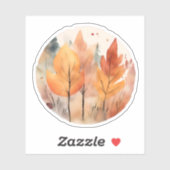 秋の囁き：紅葉の交響曲 シール (シート)