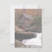 秋の国の結婚式RSVP 出欠カード (裏面)