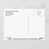 秋の国別郵便カード ポストカード (裏面)