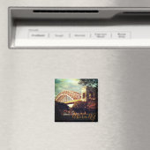 「秋の地獄の門橋」マグネット マグネット (インサイチュ (食洗機))