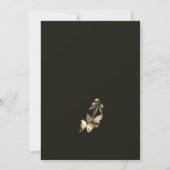 秋の地球の水の色の乾燥フローラスプレ結婚ーズ セーブザデート (裏面)