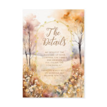 秋の地球トーン素朴フローラ結婚の詳細