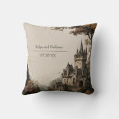 秋の城は魅惑され結婚た クッション (裏面)