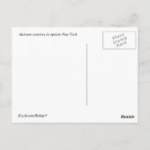 秋の墓地 ポストカード (裏面)