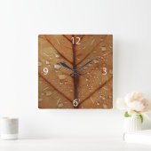 秋の壁掛け時計 スクエア壁時計 (ホーム)