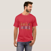 秋の変化の色 デザイン Tシャツ (正面フル)