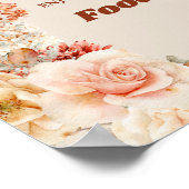 秋の変化フローラさびアイボリー赤面食品 ポスター (角)