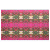 秋の変化葉の木、ピンクの印象派 ファブリック (ファットクウォーター)